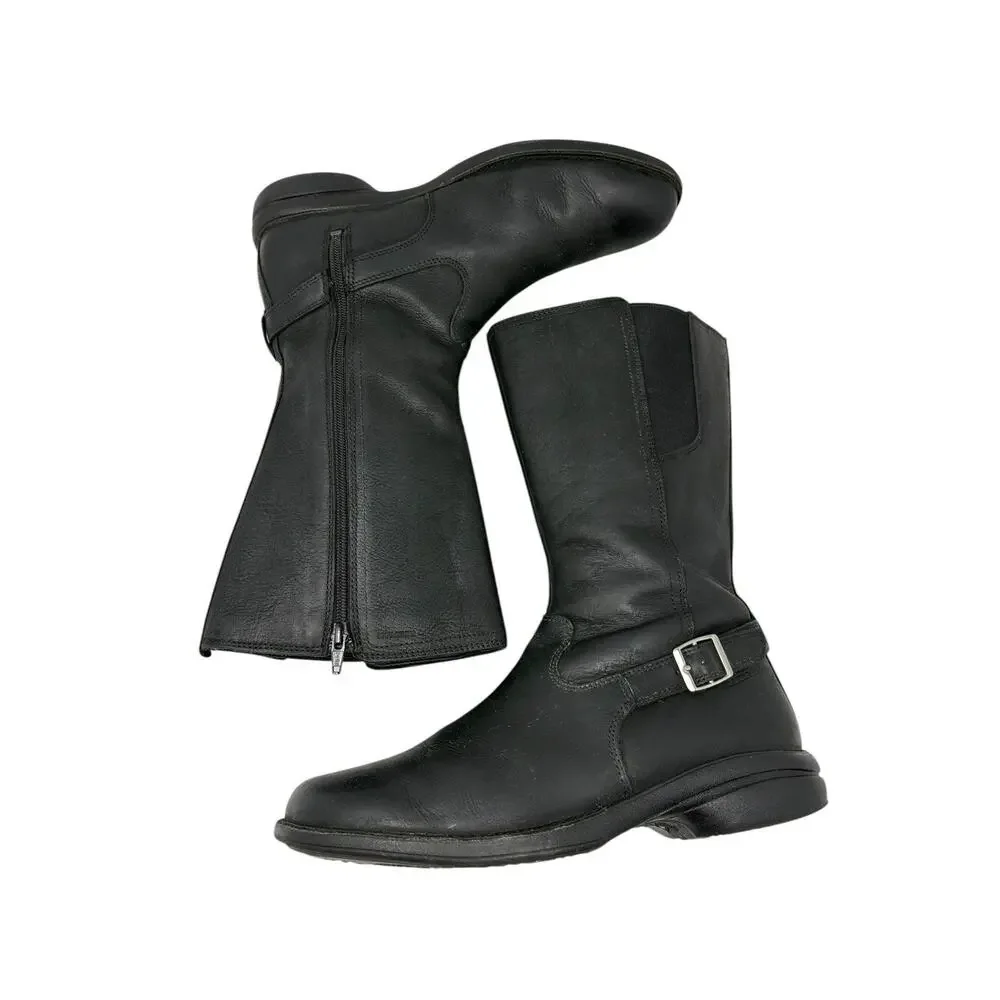 Merrell Women's Andover Peak Black Leather Waterproof Biker Boot US 11 - Picture 3 of 7